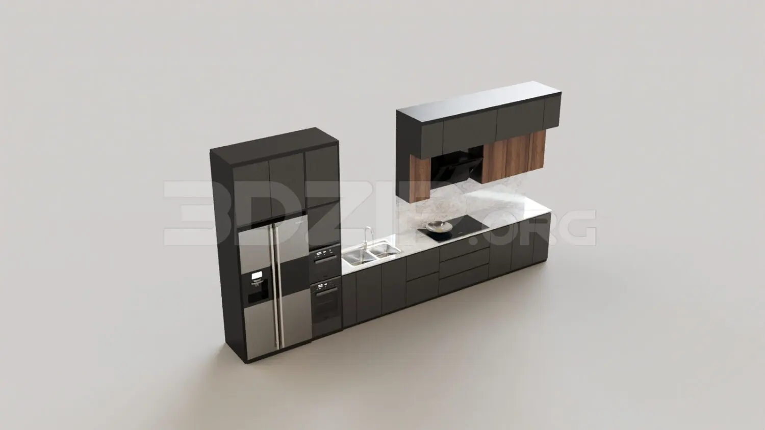 Kitchen — preview 1 (3dzip, CC0)