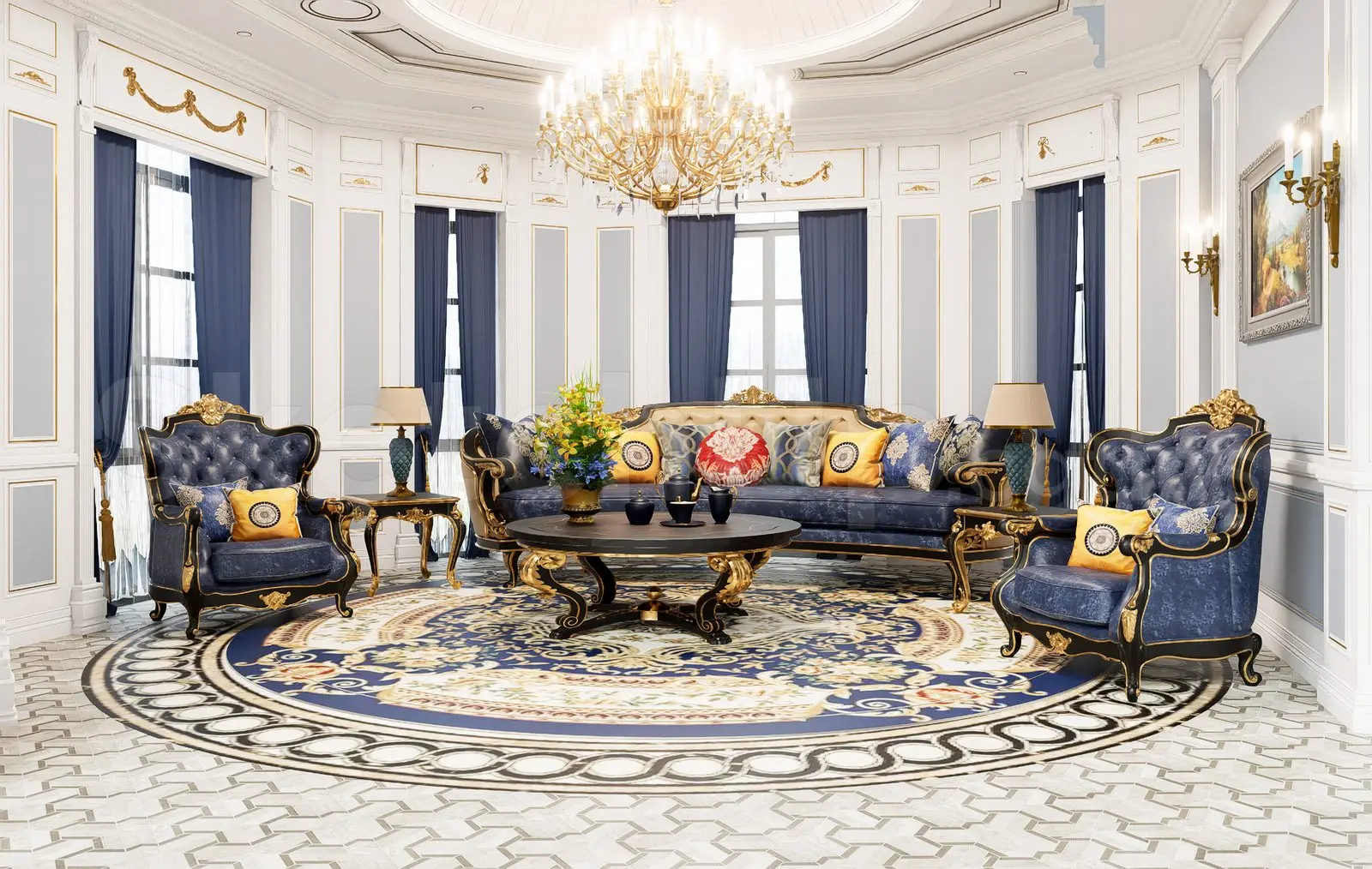 Neoclassical Sofa
