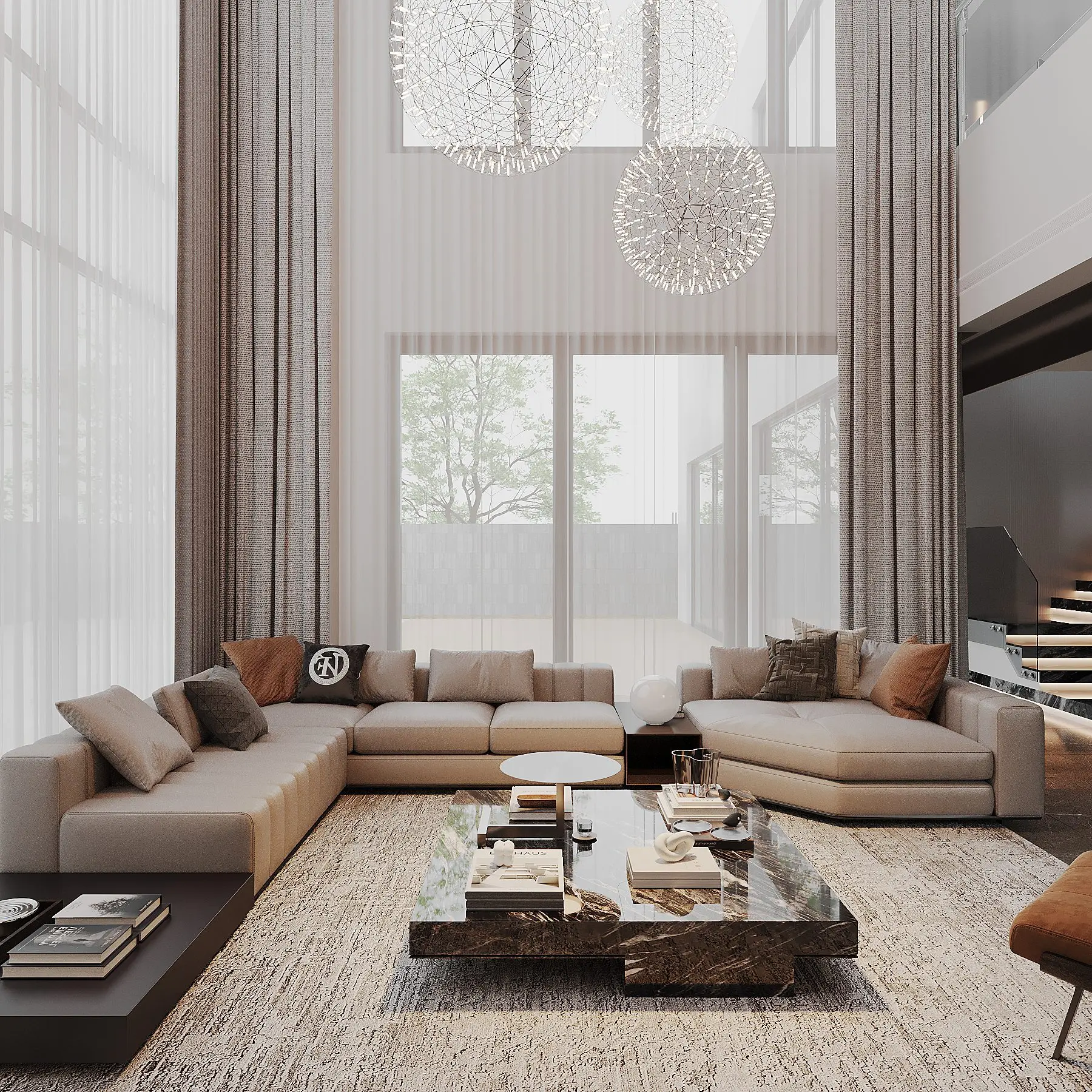 Living Room – Kitchen Interior
