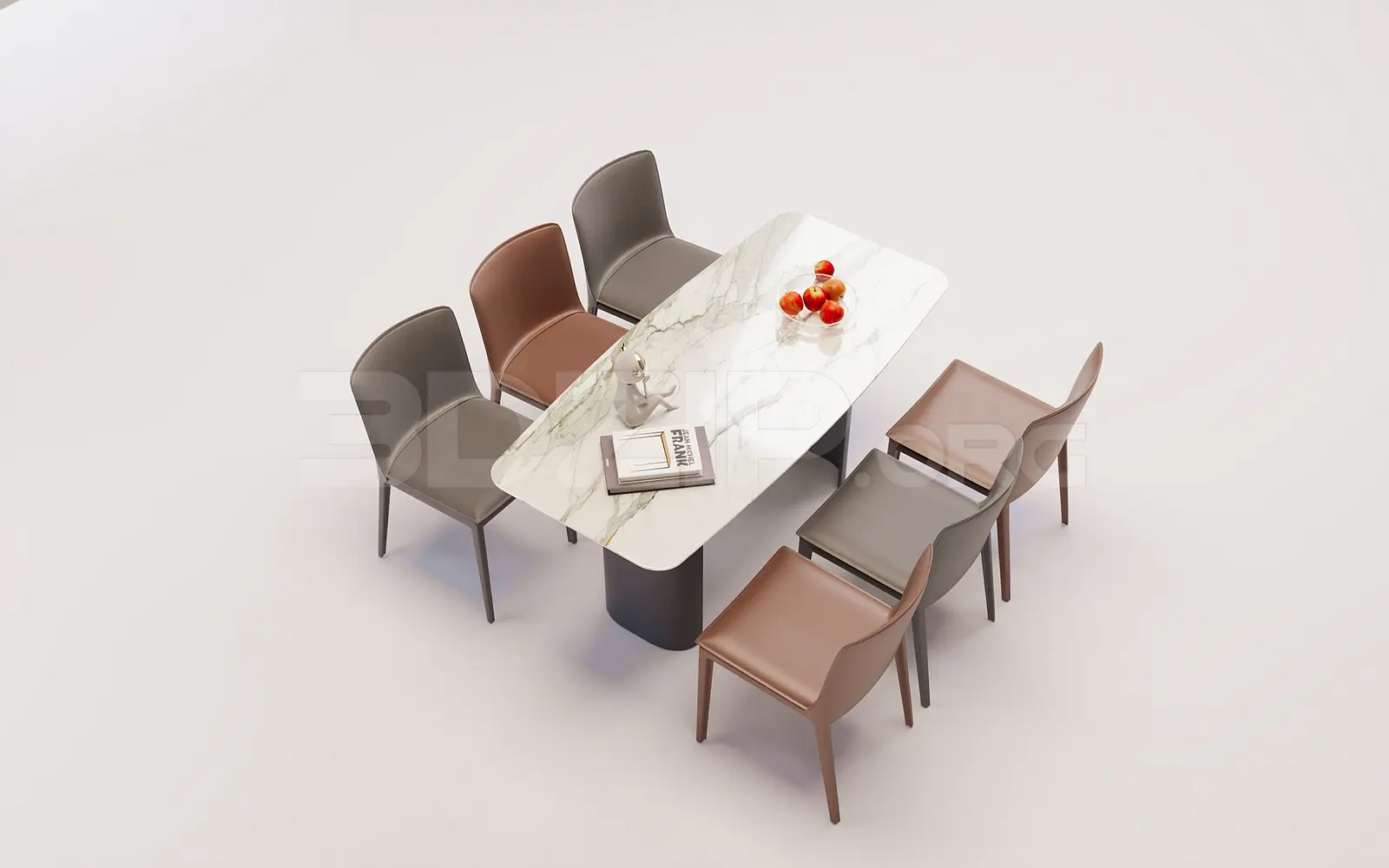 Dining Table & Chair Model for Interior Design
