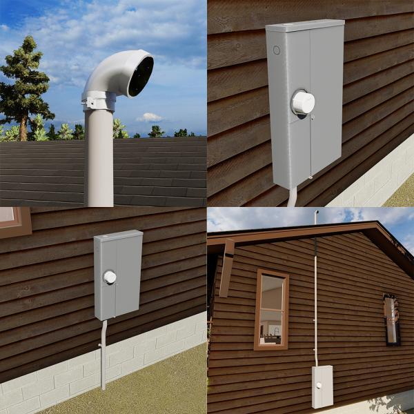 Main Electrical Panel with Meter at left_Parametric