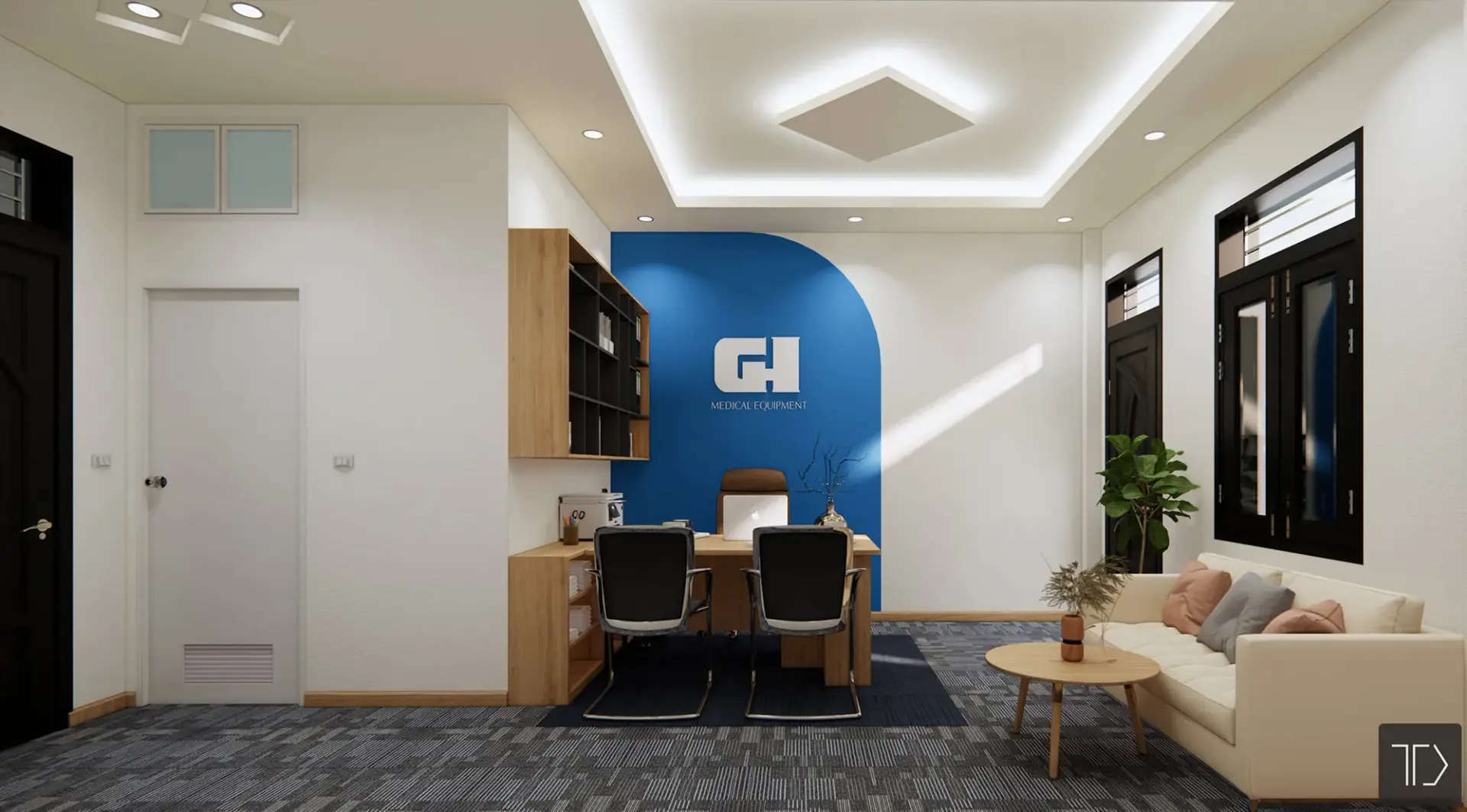 Interior Office room Scene