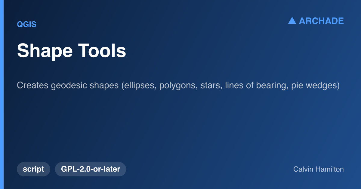 Shape Tools