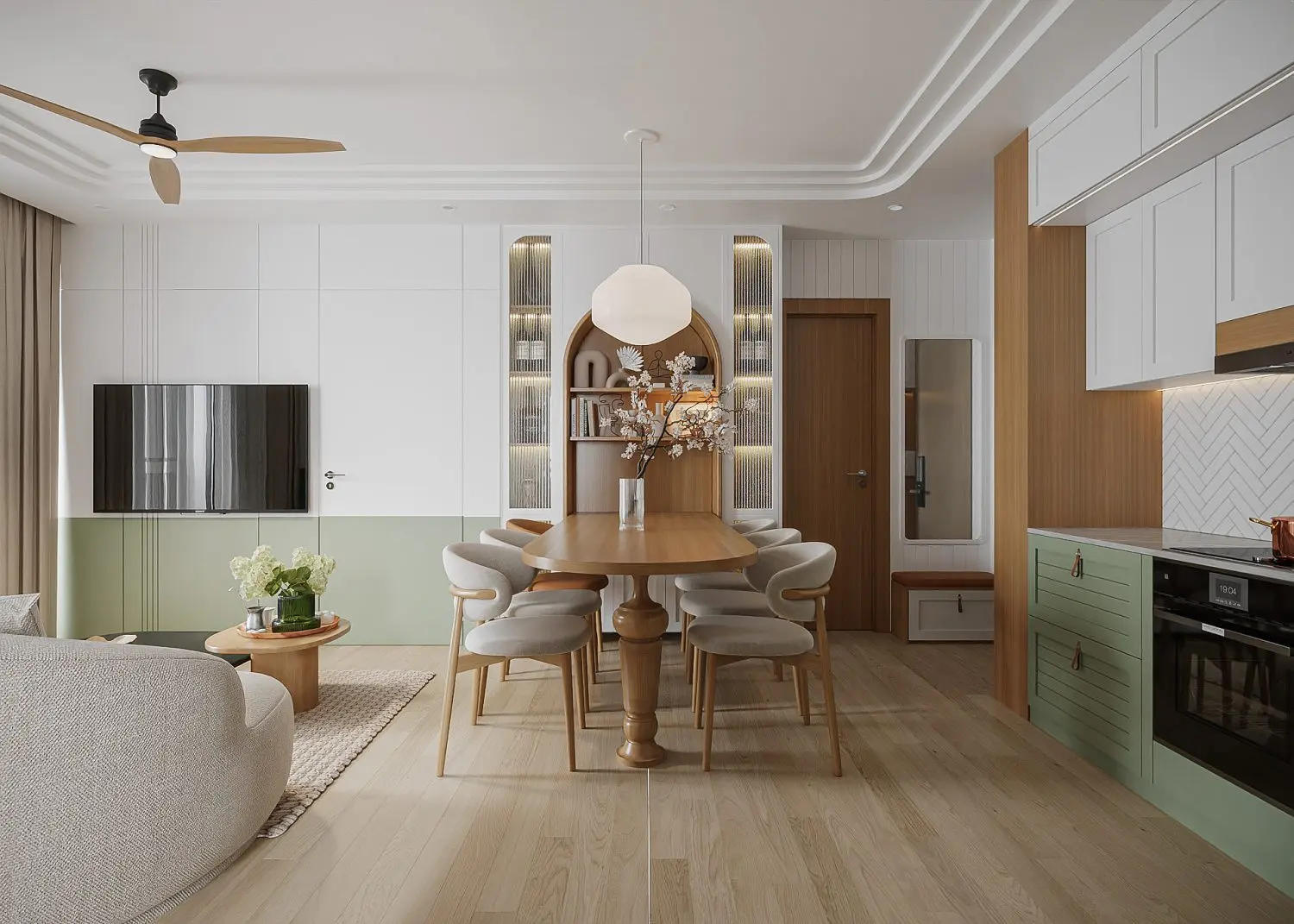 Living Room – Kitchen Interior