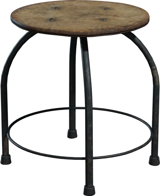 Metal Stool 2 — preview 1, by Ulan Cabanilla (Poly Haven, CC0)