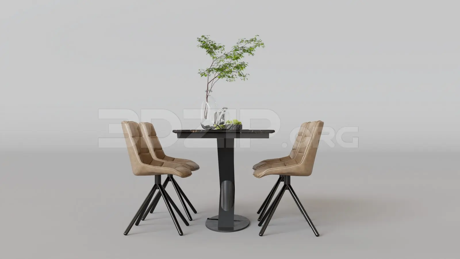 Dining Table And Chair — preview 1 (3dzip)