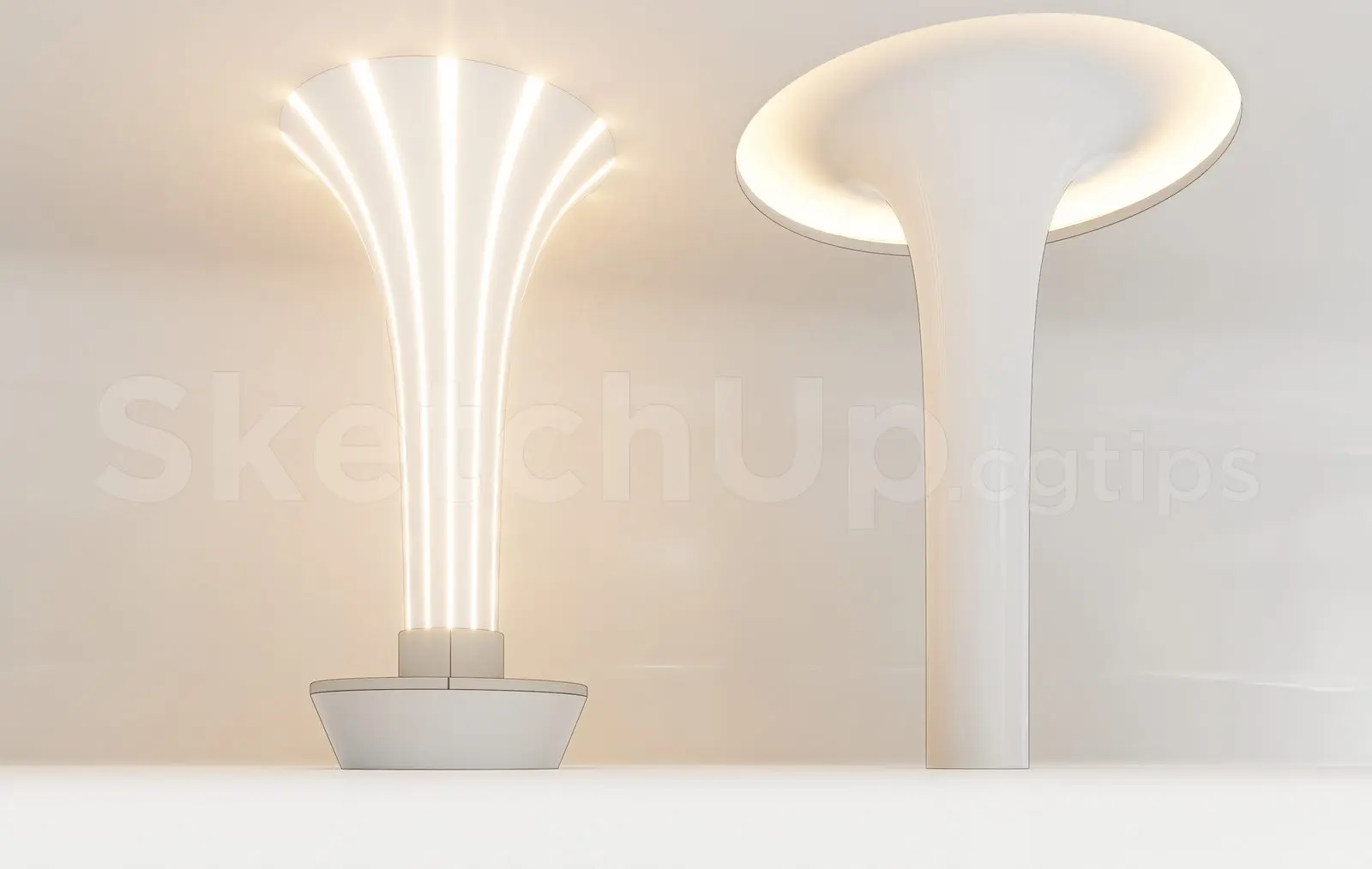 Modern Luxury Interior Lighting Columns
