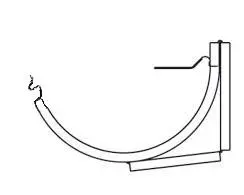 Lindab SSK 125 - Adjustable Gutter Bracket - 2D
