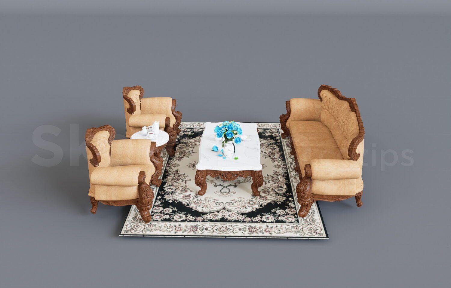 Sofa And Table- Chair