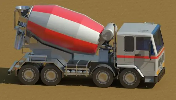 Concrete Truck — preview 1, by amw2210 (RevitCity, CC0)