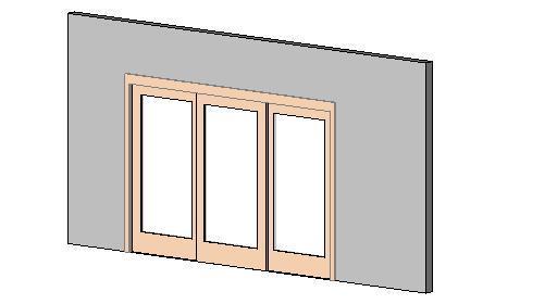 Three Panel Sliding Door