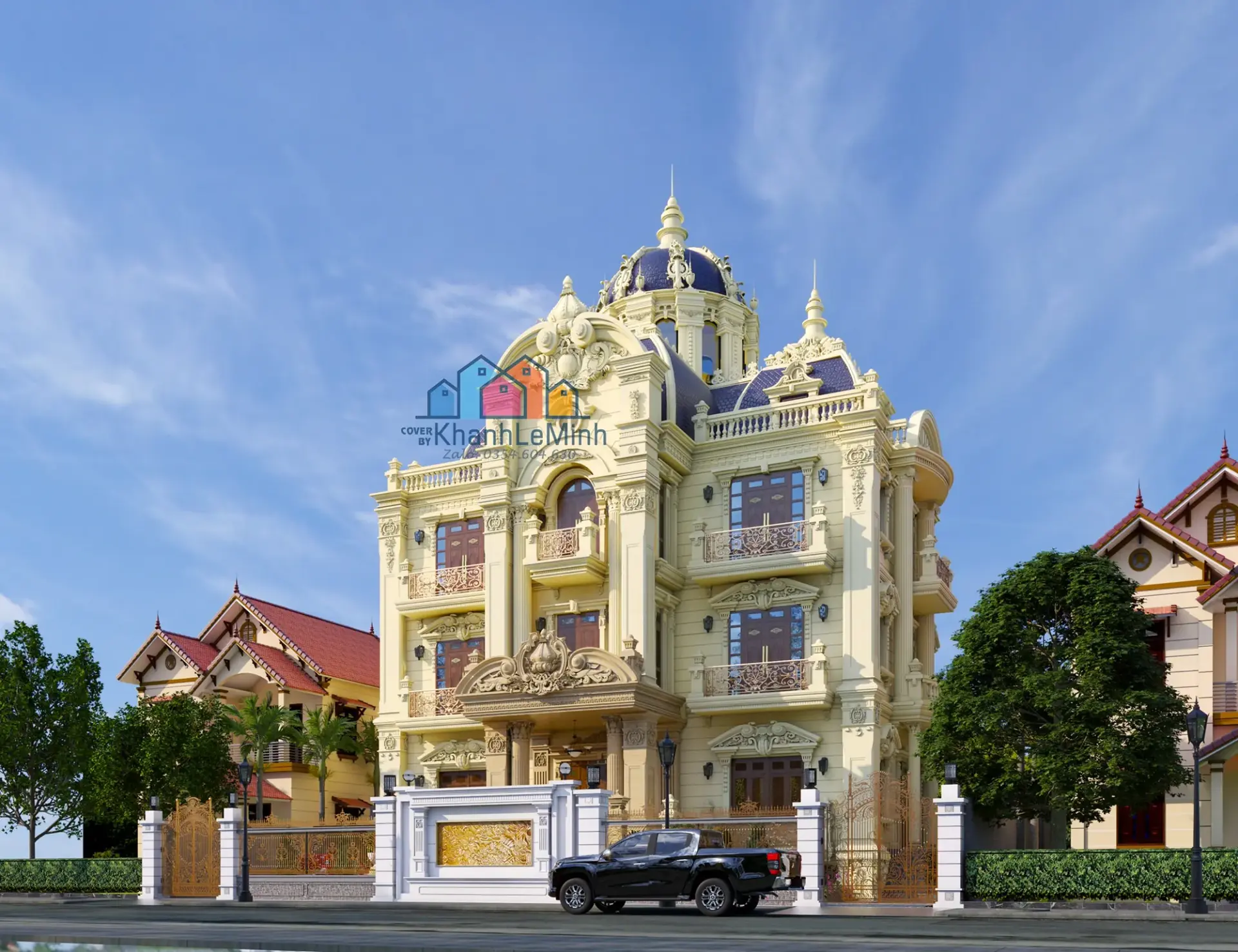 Exterior Villa Scene