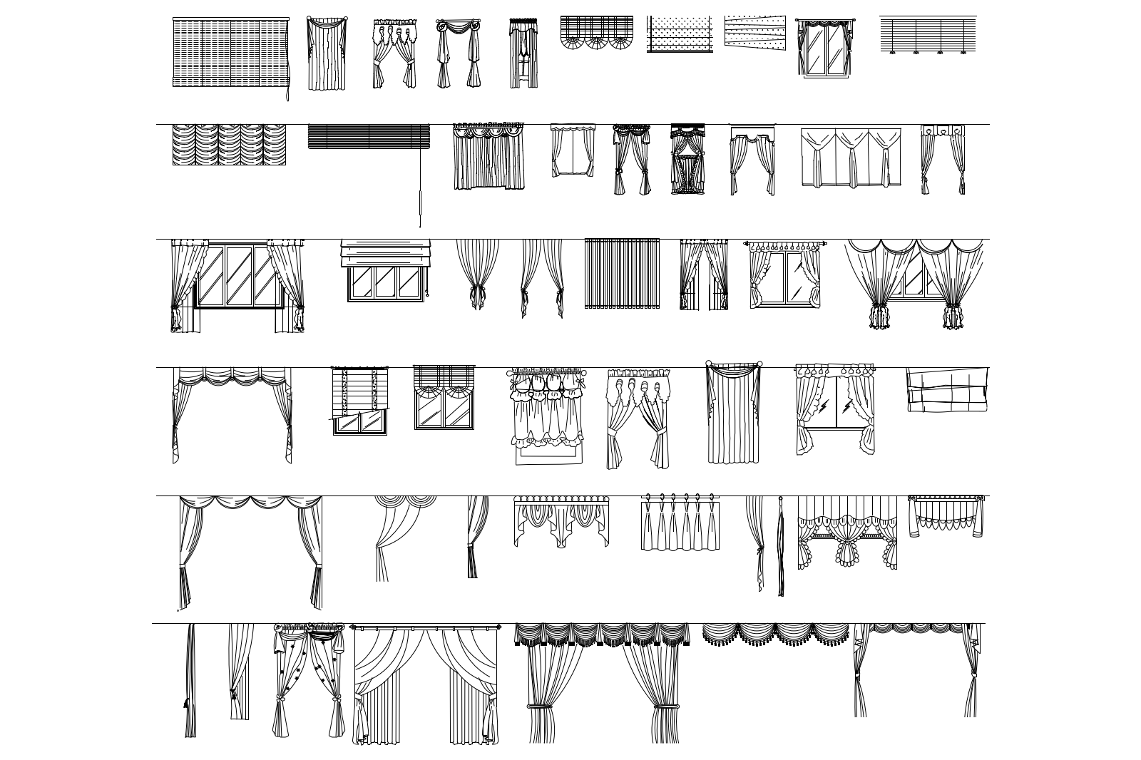 Curtains set