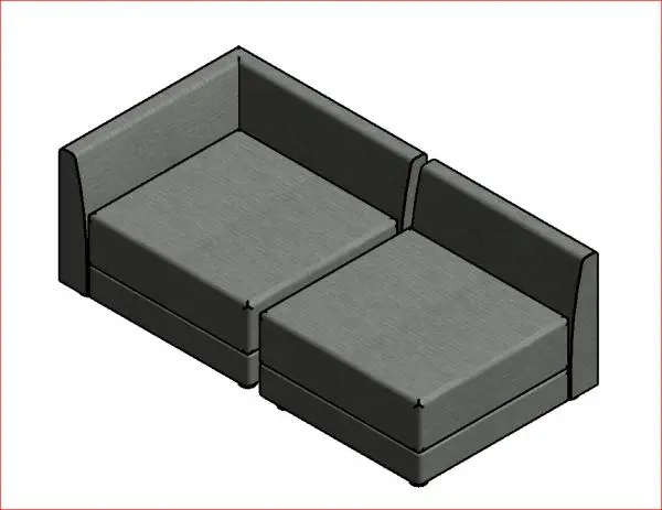 Sofa Contempo — preview 1, by camaya000 (RevitCity, CC0)