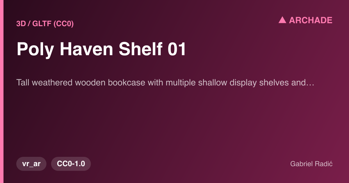 Poly Haven Shelf 01