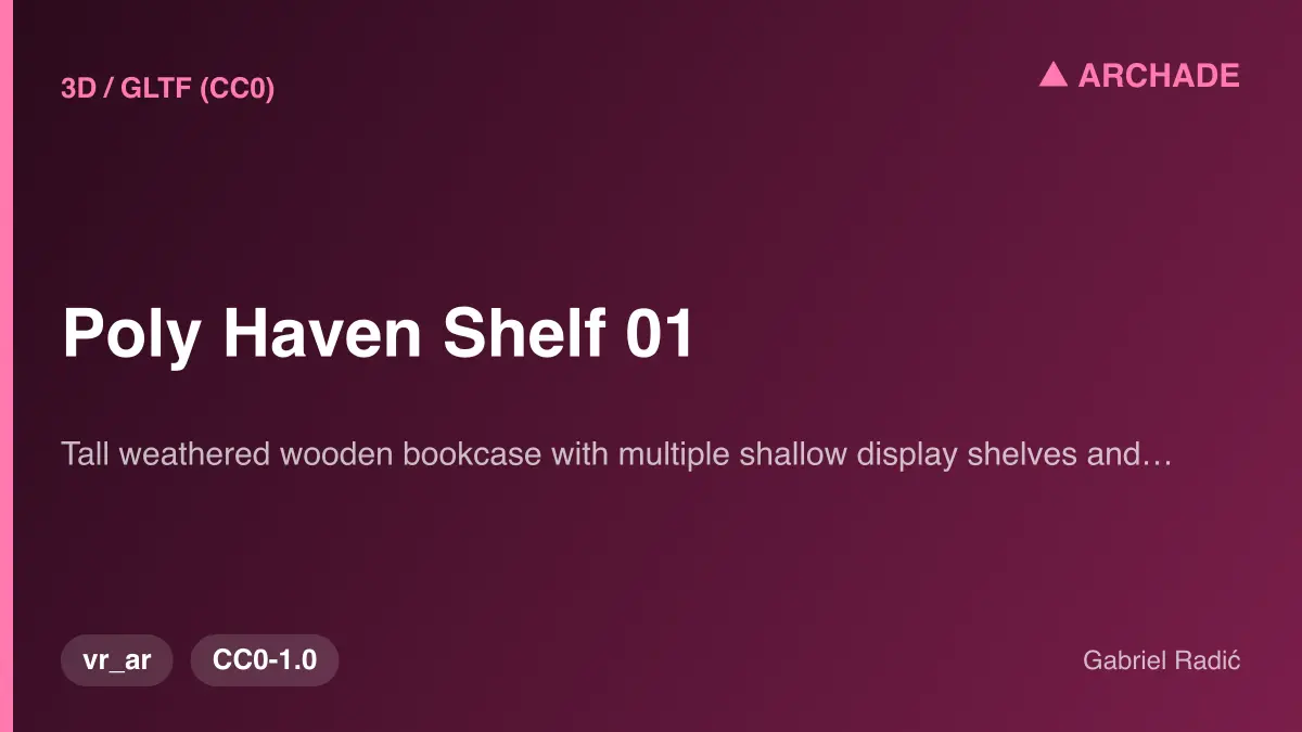 Poly Haven Shelf 01