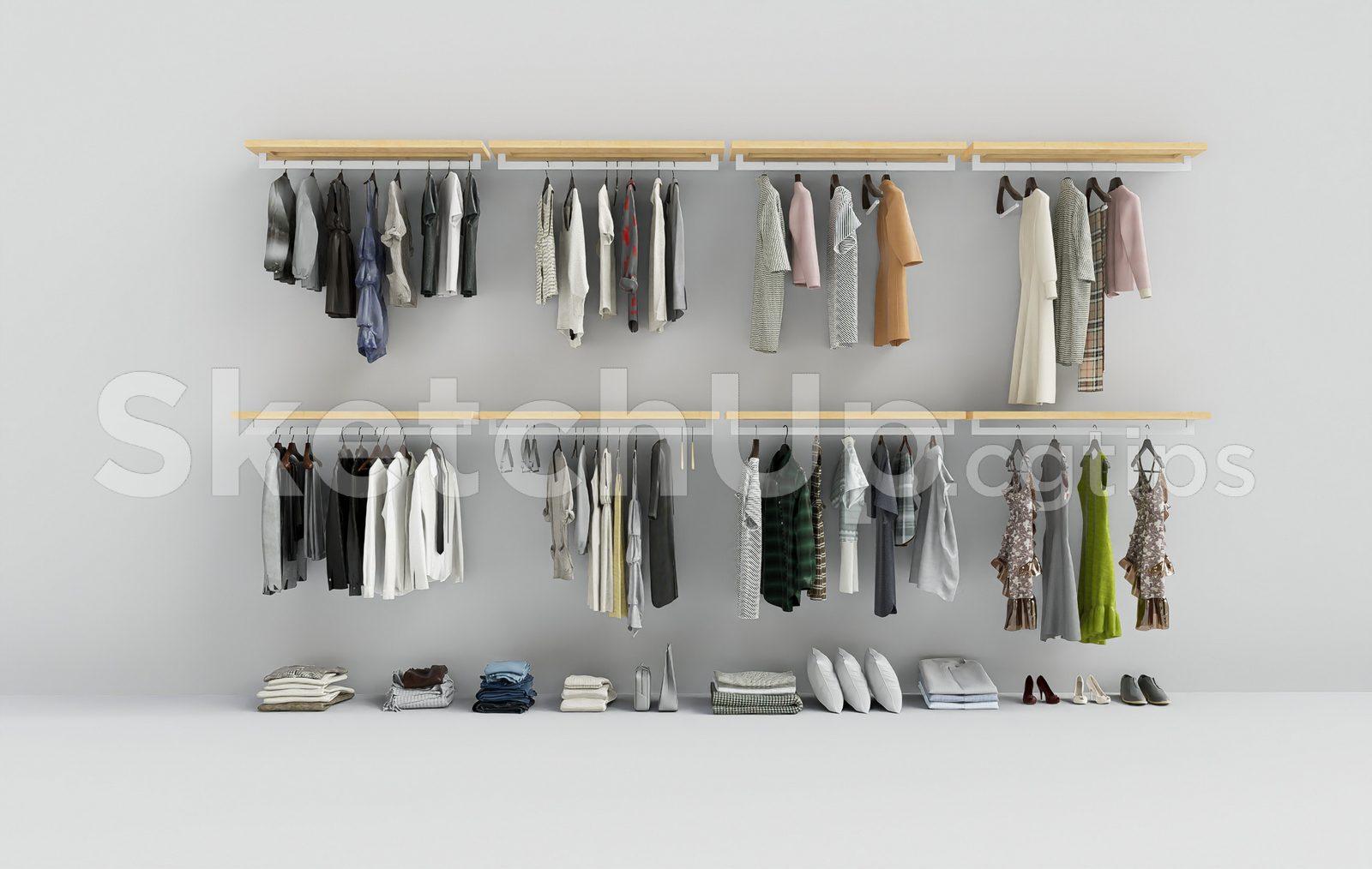 Fashion Store Clothing Display Area