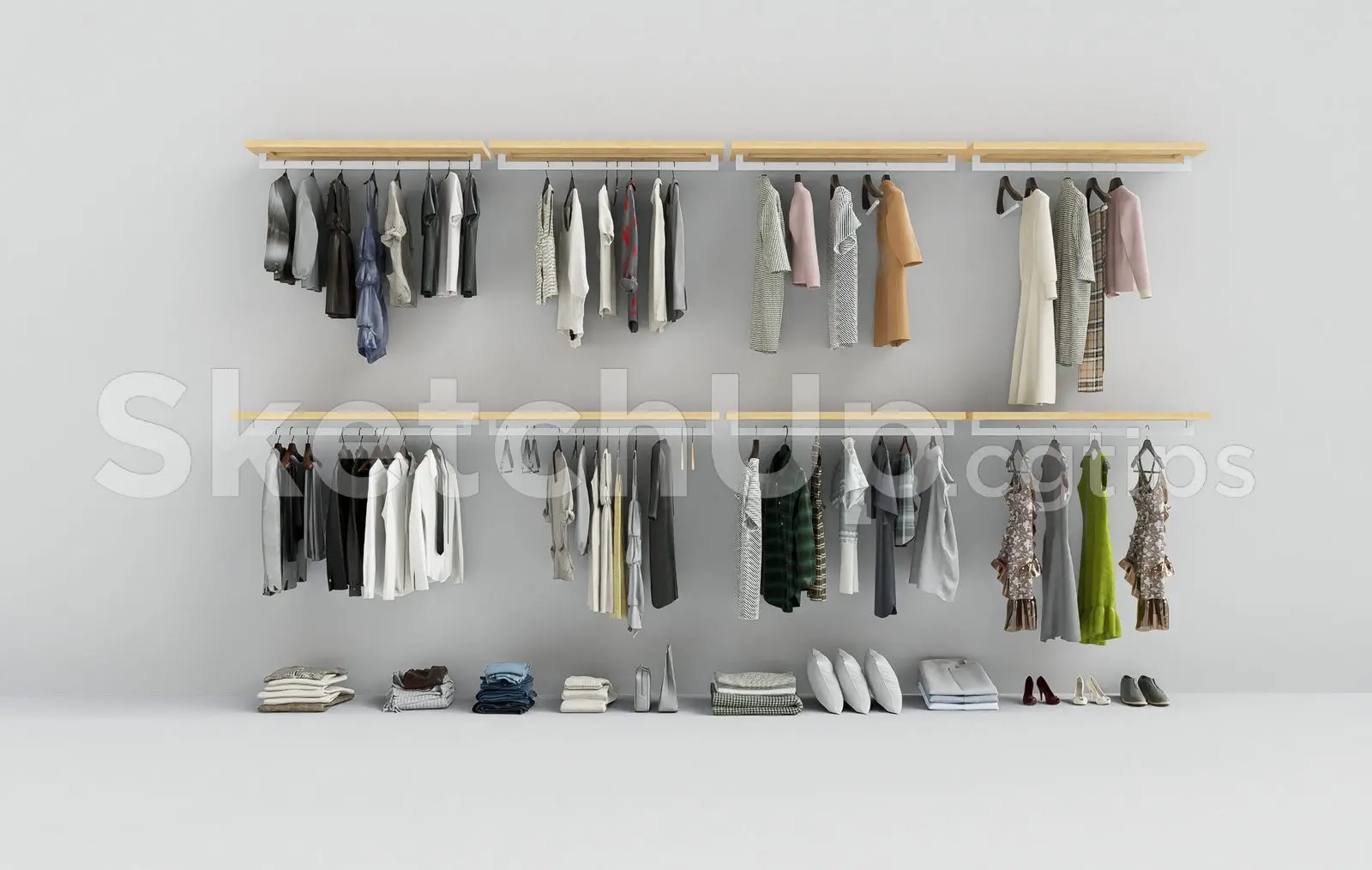 Fashion Store Clothing Display Area