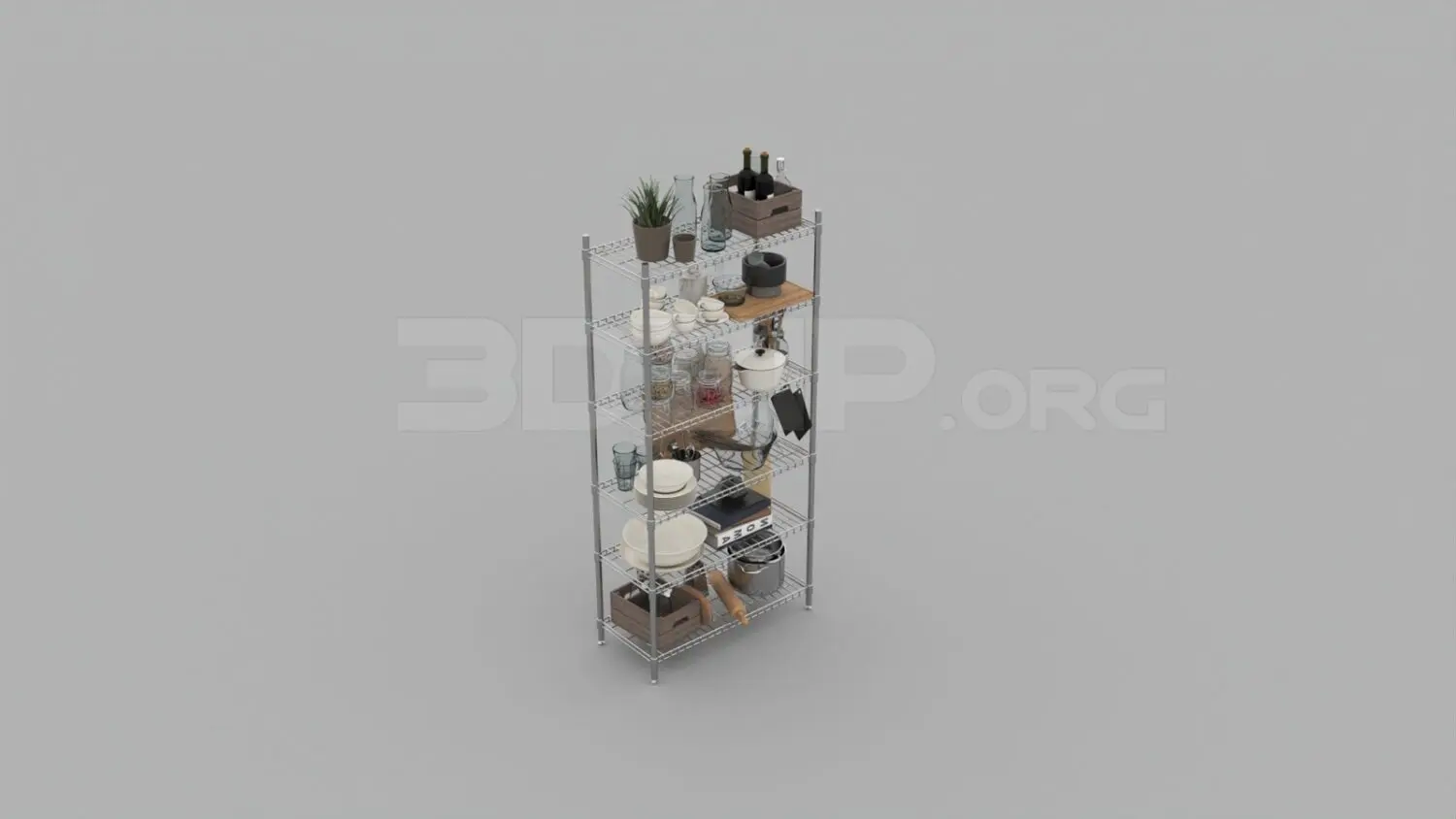 Decorative Shelves — preview 1 (3dzip, CC0)