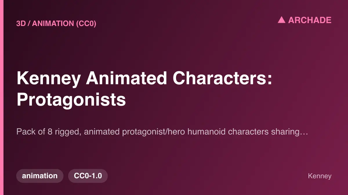 Kenney Animated Characters: Protagonists