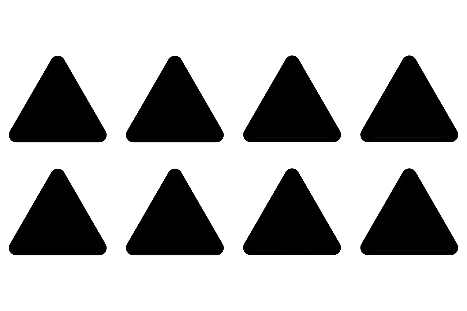 Hazard Symbol vector — CAD drawing preview