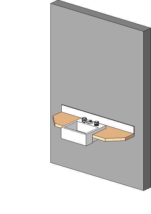 Covertop w Square Projected Sink and Faucet