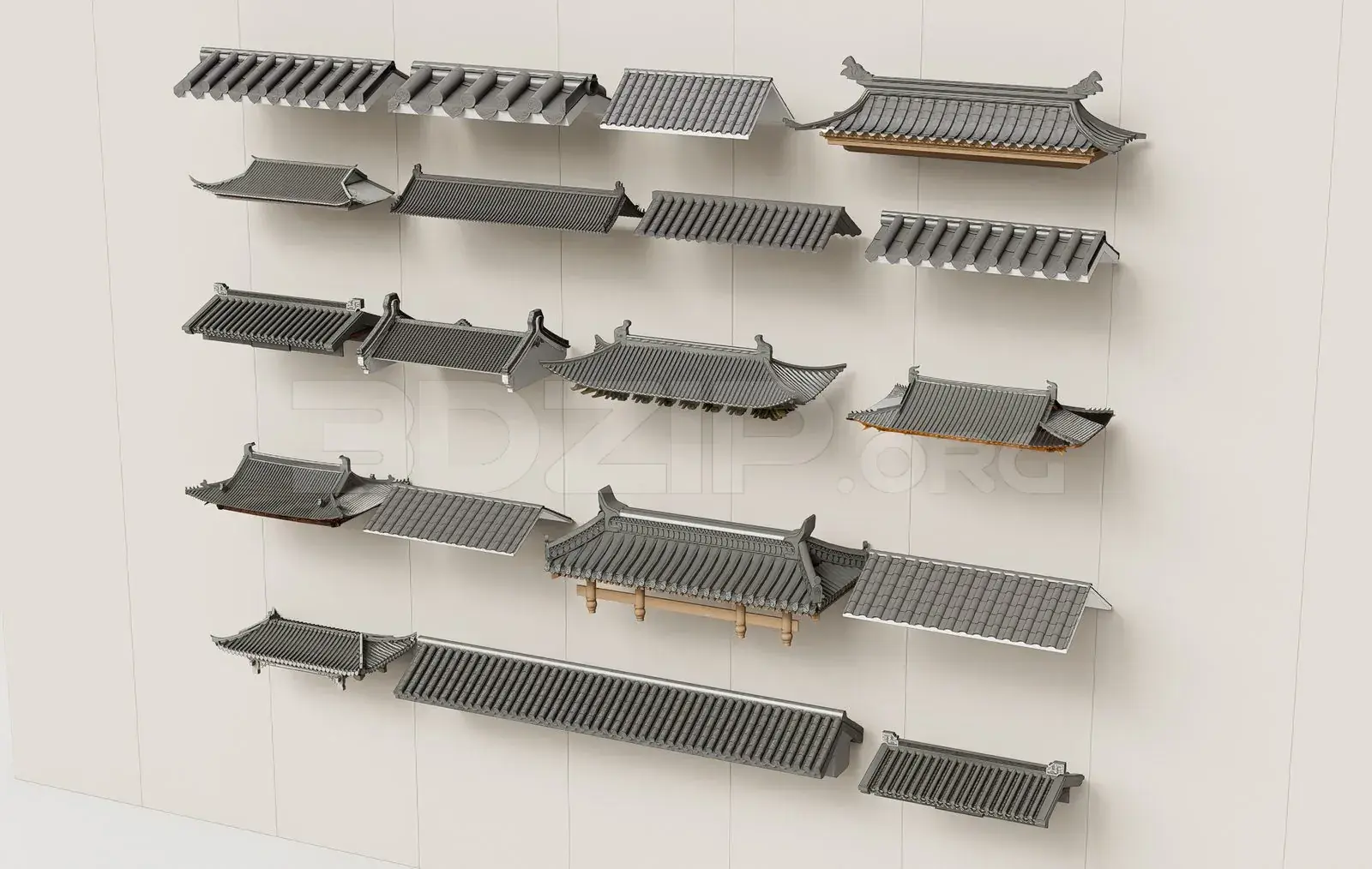 Traditional Asian Roof Collection