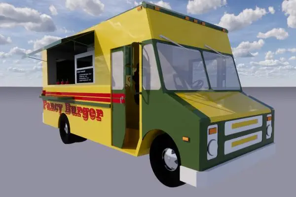 Pure Revit Food Truck — preview 1, by scourdx (RevitCity, CC0)