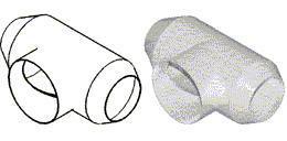 Round Duct Horzontal T 2