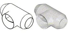 Round Duct Horzontal T 2