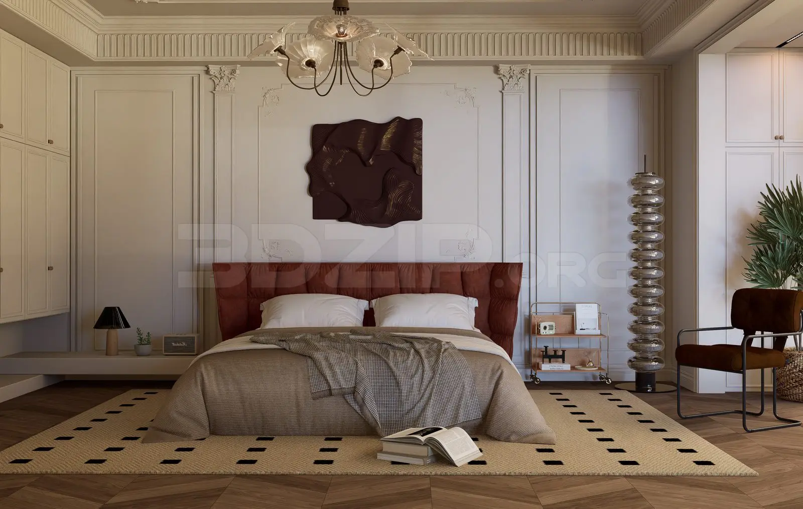 Bedroom Interior — preview 1 (3dzip, CC0)