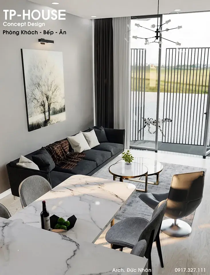 Living Room – Kitchen Interior
