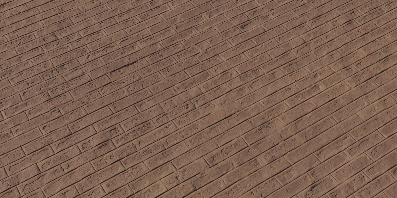 Stenciled Brick Floor