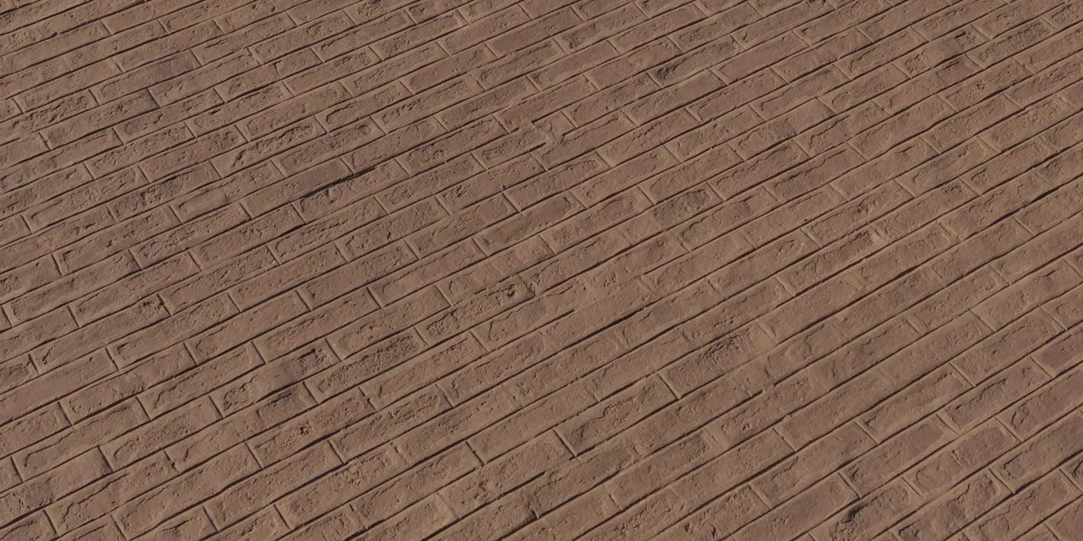 Stenciled Brick Floor