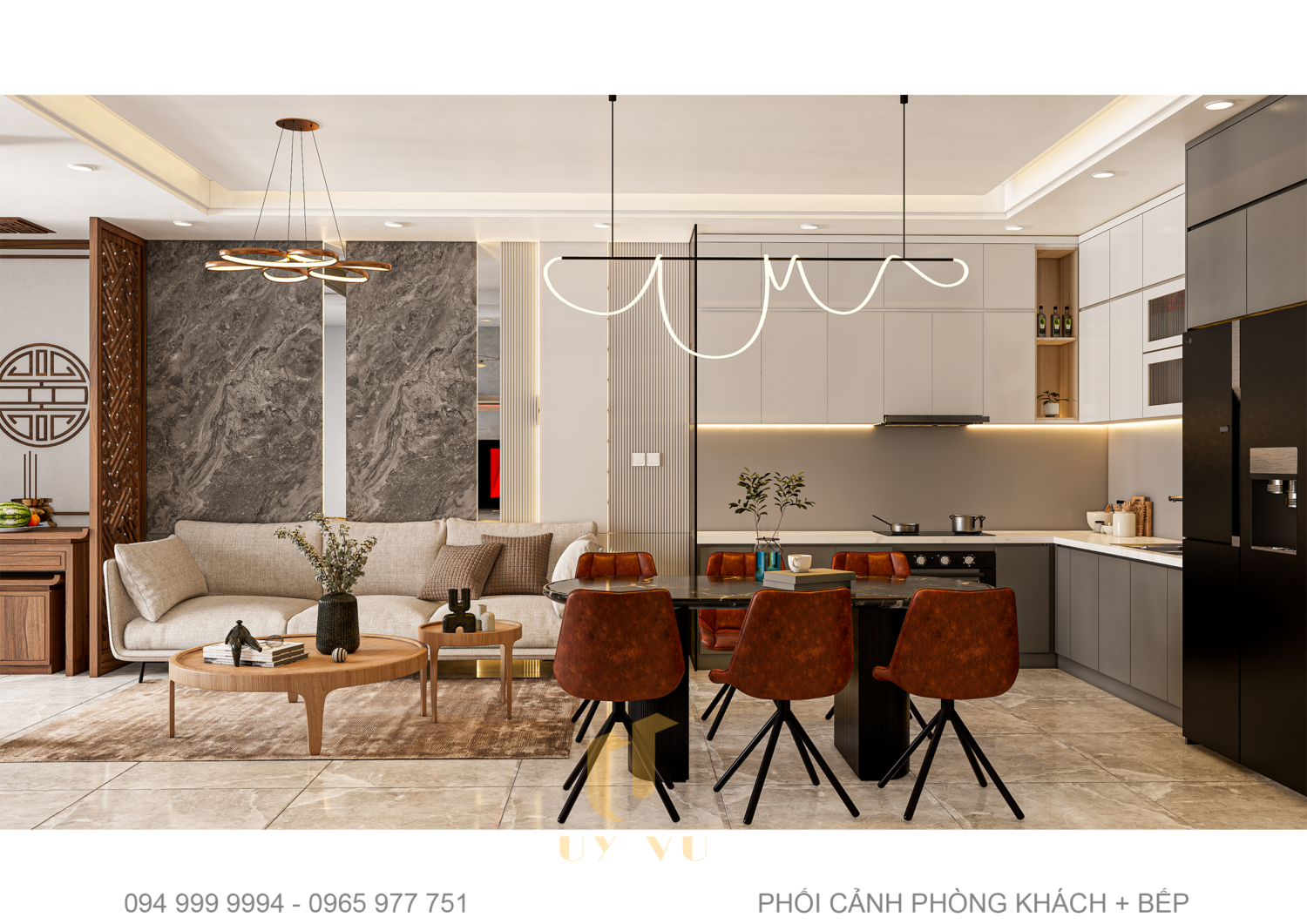 Living Room – Kitchen Interior