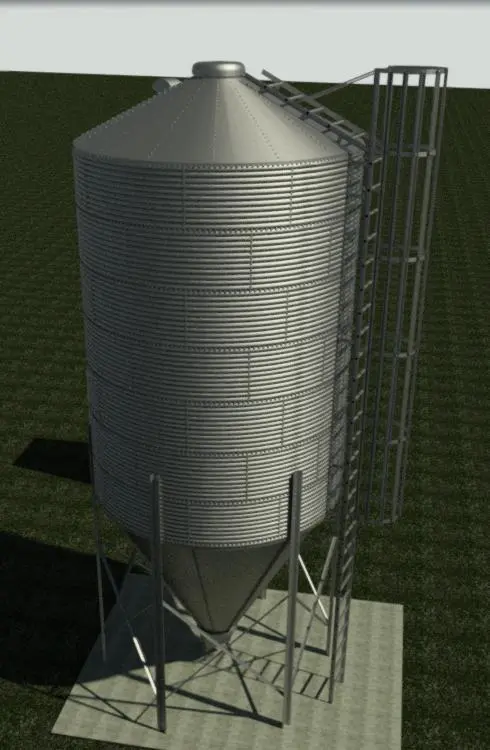 Grain Silo — preview 1, by jmoxley (RevitCity, CC0)