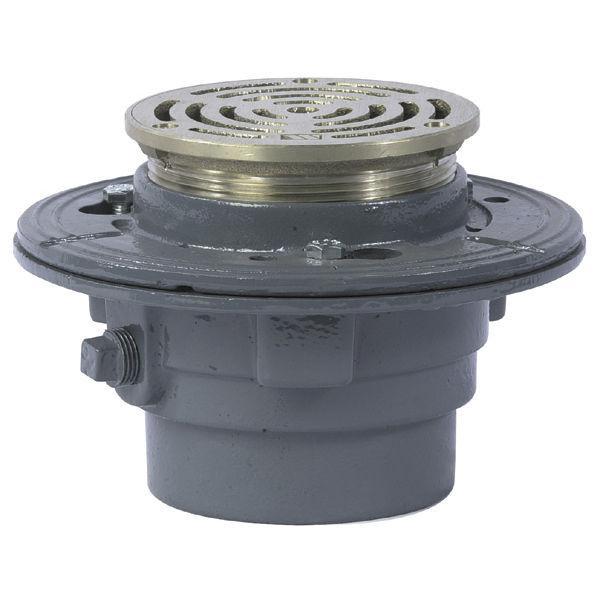 Floor Drain with Round Heavy Duty Strainer - FD-100-B