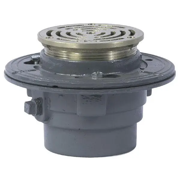 Floor Drain with Round Heavy Duty Strainer - FD-100-B