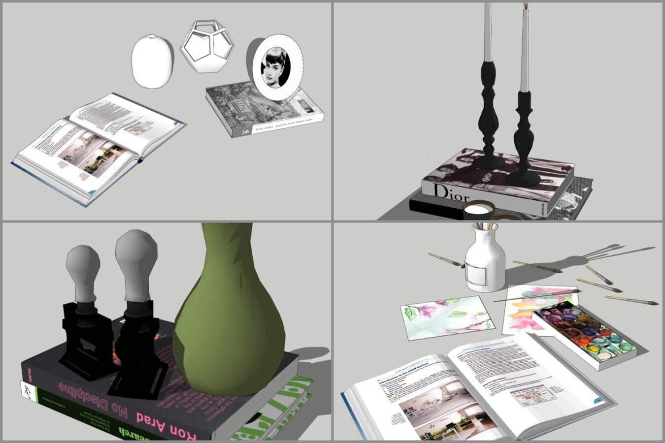 Combo Books on Table
