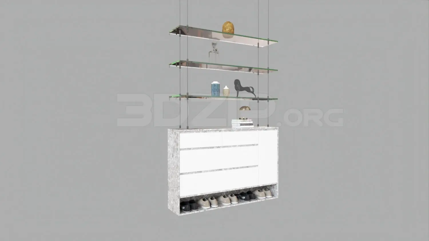 Shoe Cabinet — preview 1 (3dzip, CC0)