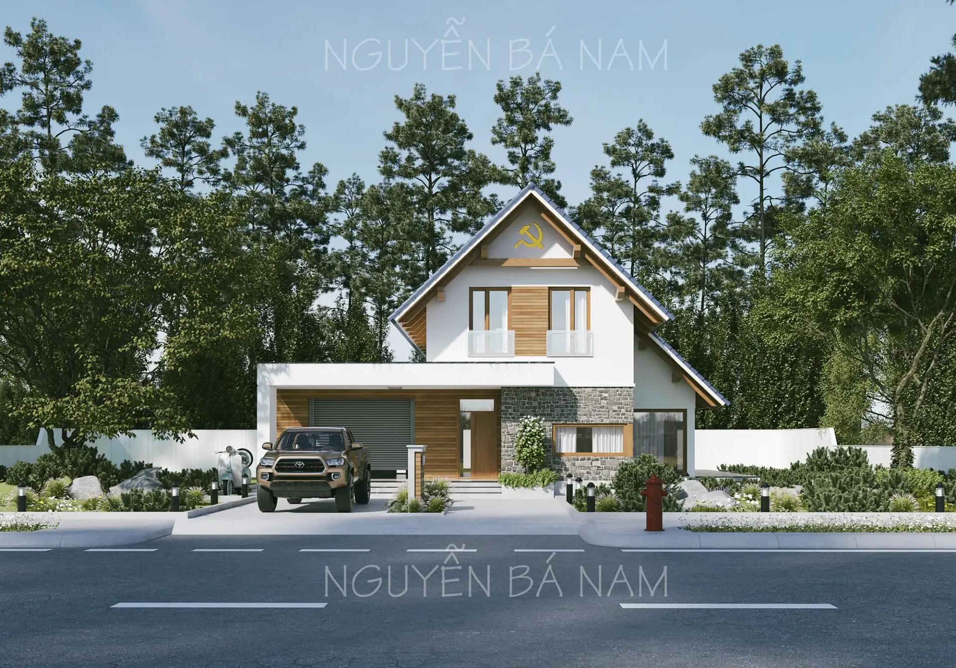 Exterior Villa Scene
