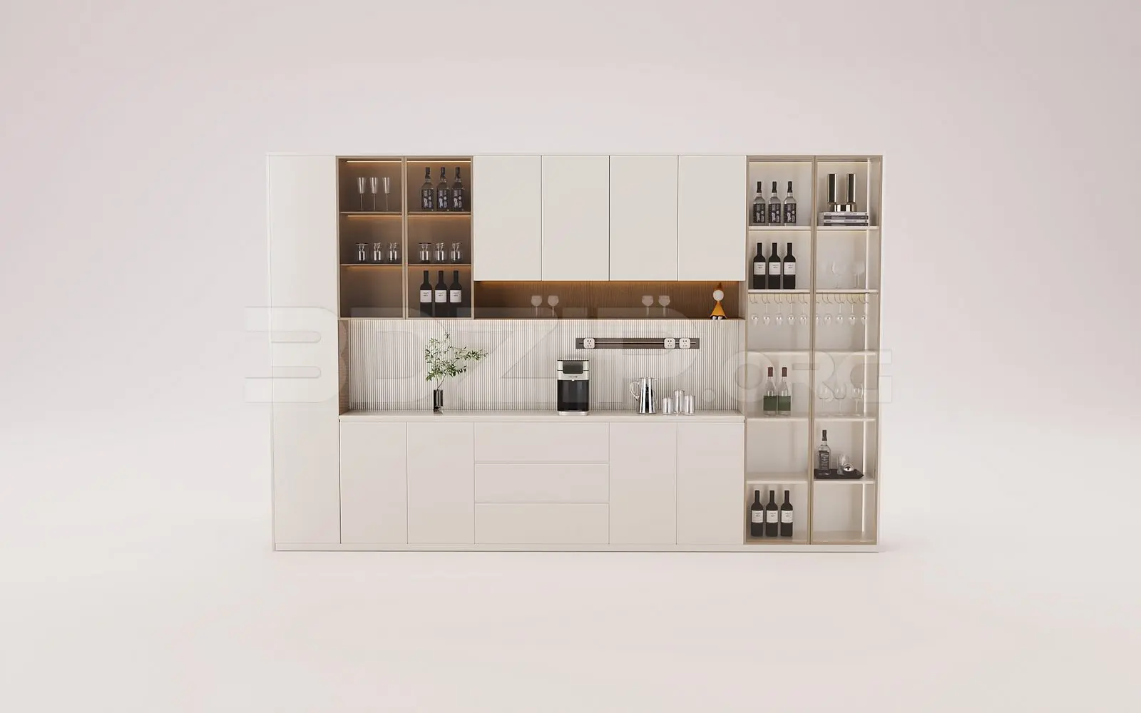 Wine Cabinet — preview 1 (3dzip)