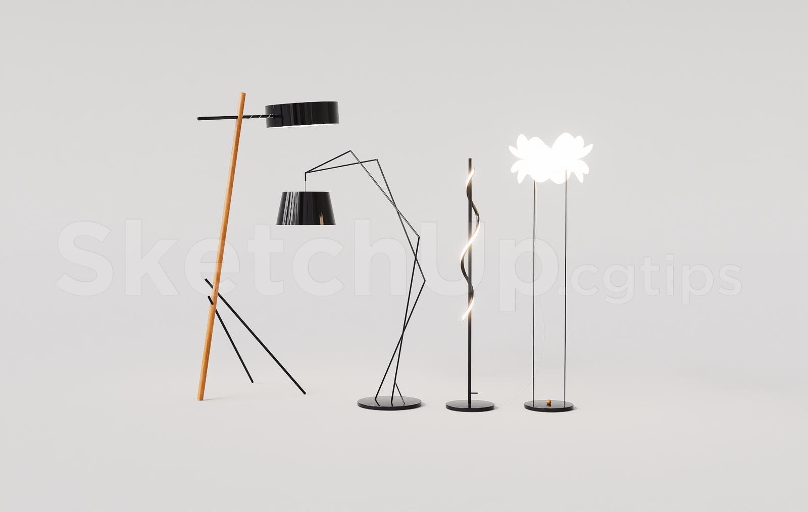 Minimal Modern Floor Lighting Collection