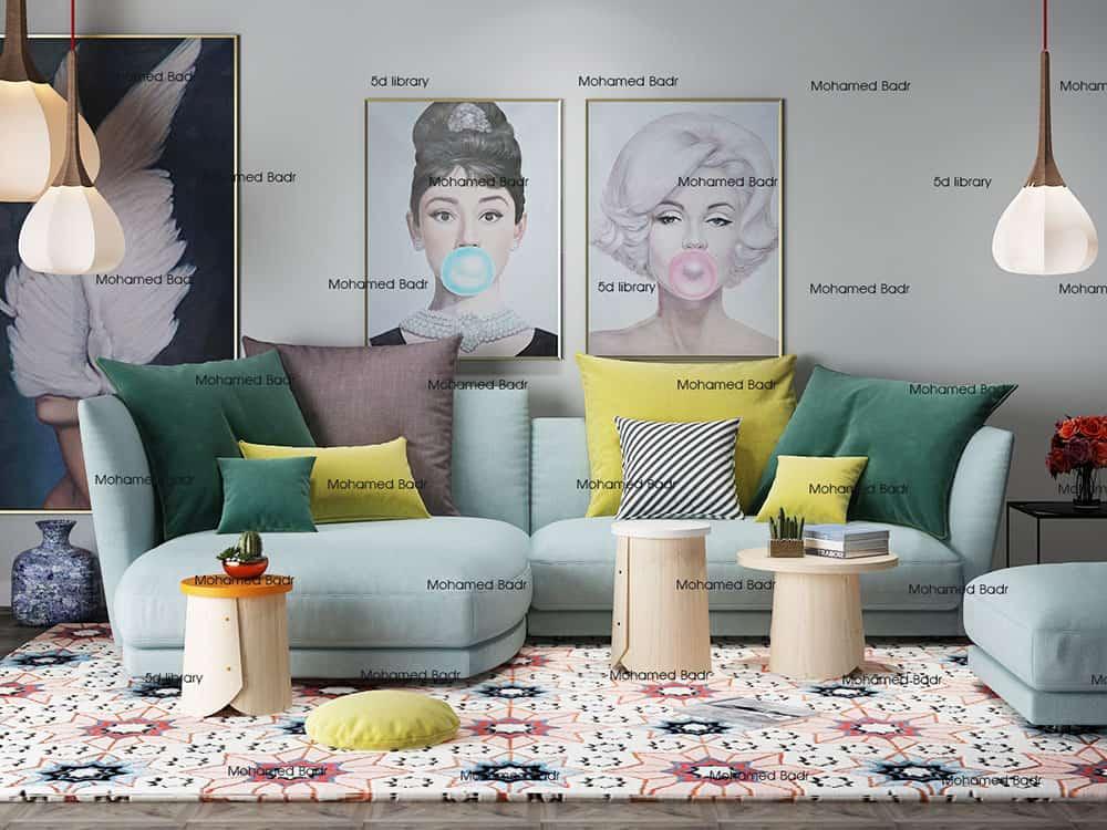 Interior Scene For Living Space From Mohamed Badr