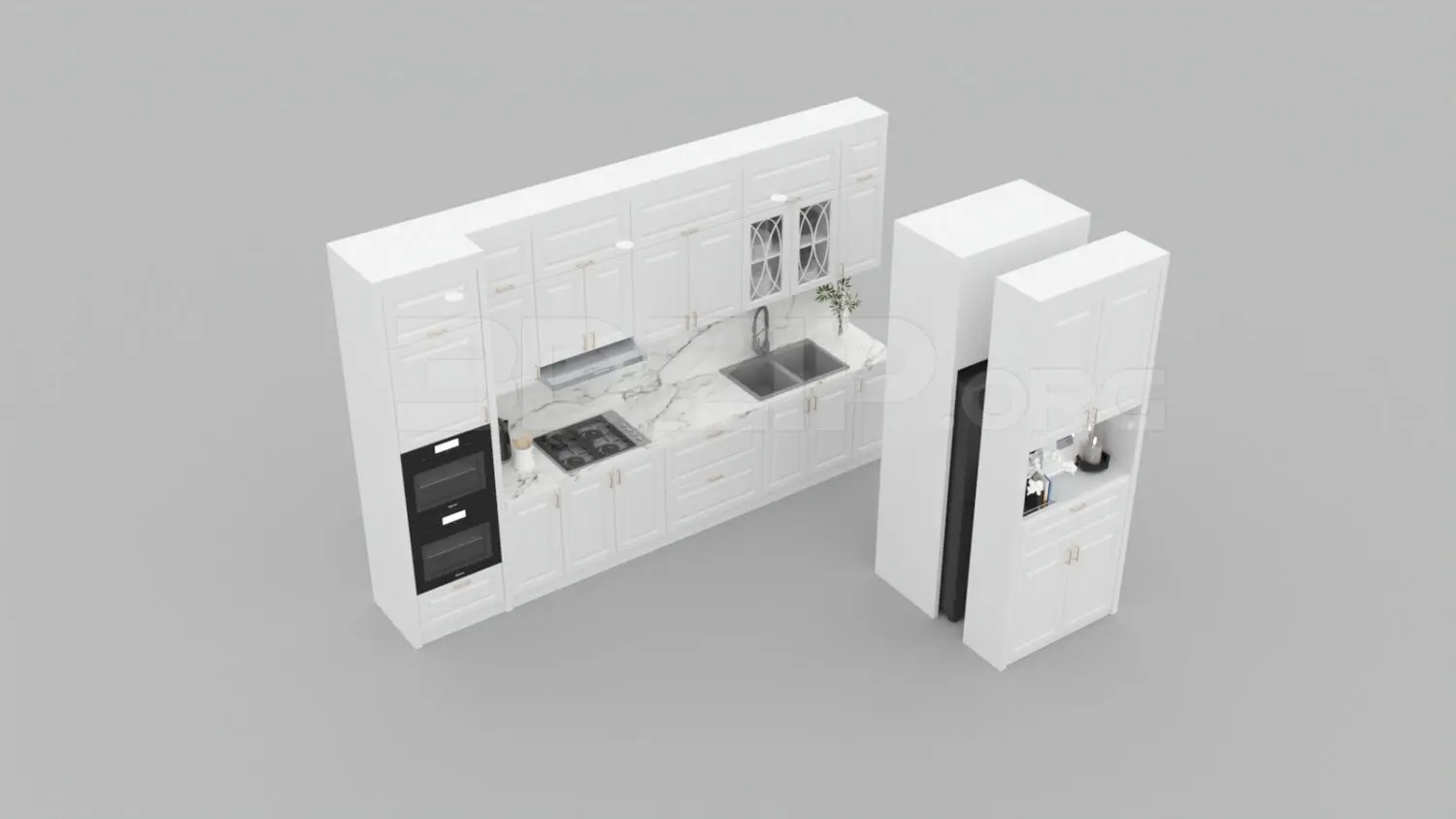 Kitchen — preview 1 (3dzip, CC0)