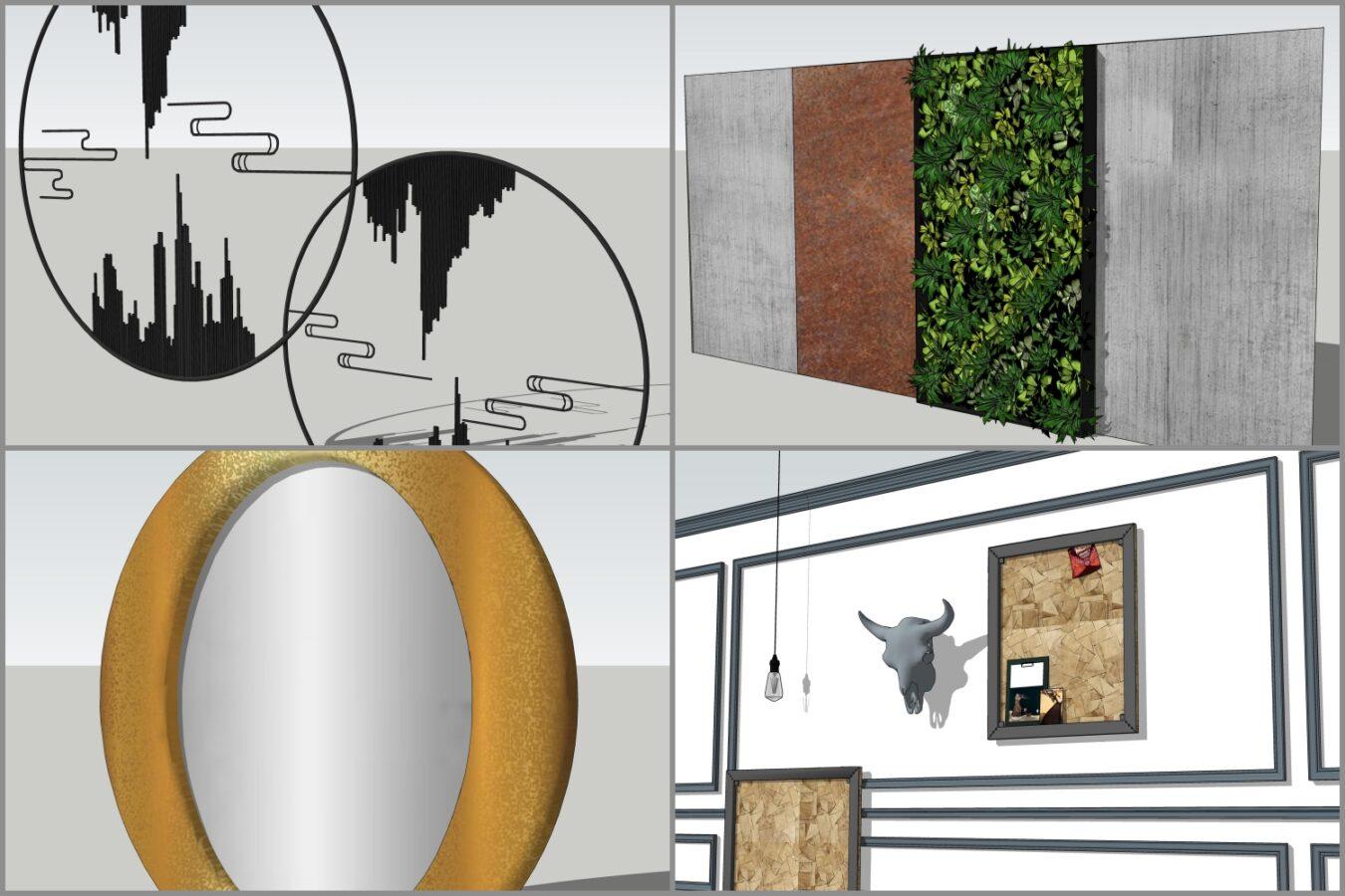 Combo Walldecor and Screen