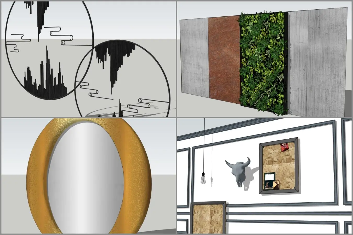 Combo Walldecor and Screen