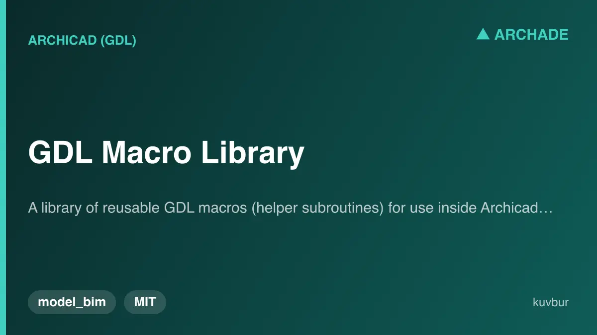 GDL Macro Library
