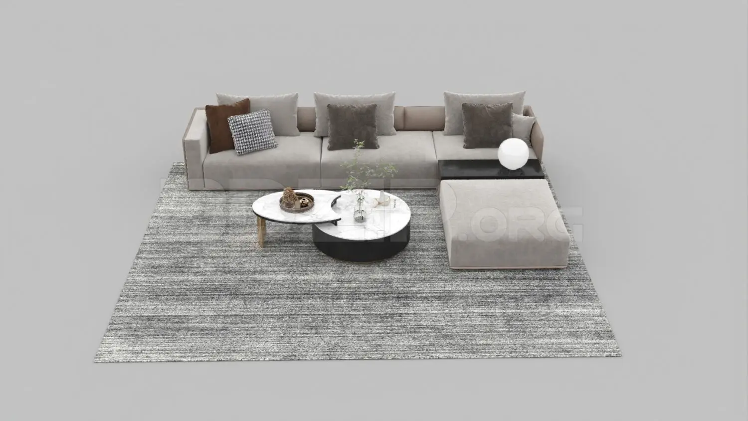 Sofa — preview 1, by Quoc Huy (3dzip)