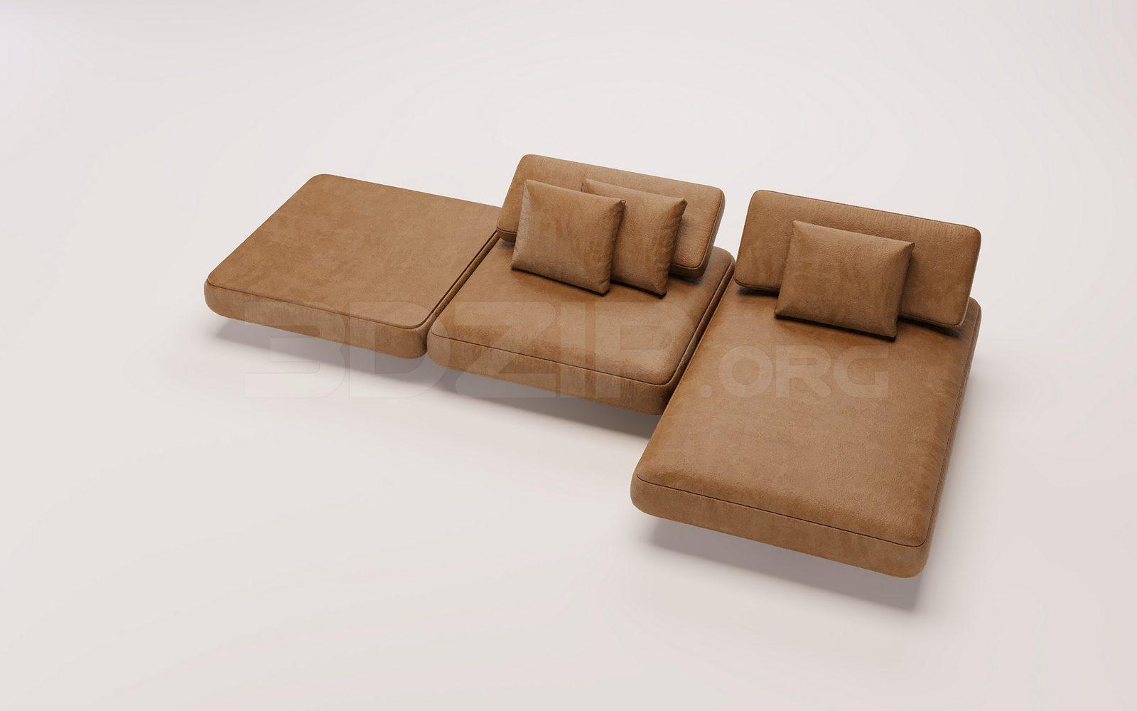 Sofa 3D Model for Interior Projects